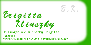 brigitta klinszky business card